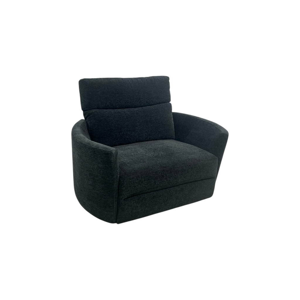 Wade Logan Bre Upholstered Extra Wide Glider Power Recliner With Round Arms