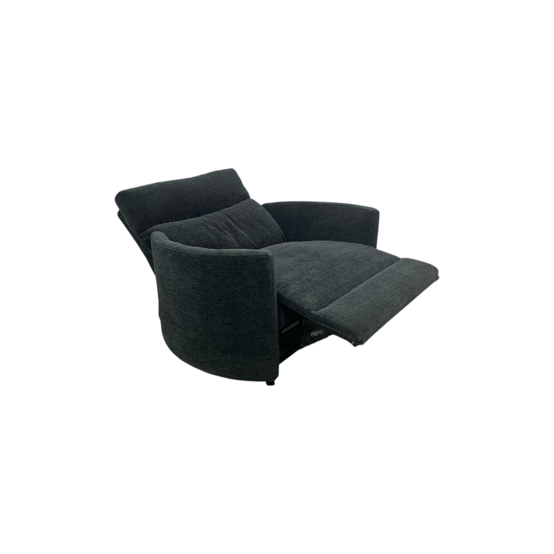 Wade Logan Bre Upholstered Extra Wide Glider Power Recliner With Round Arms