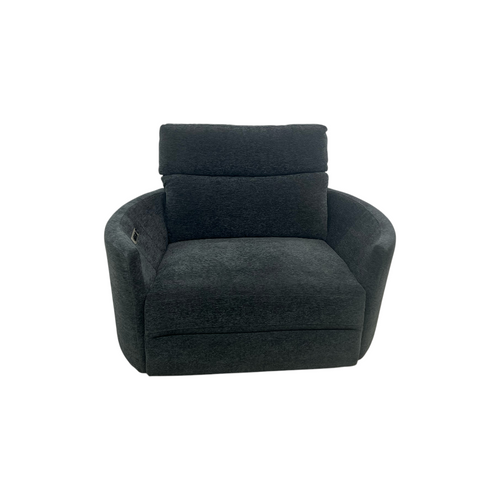 Wade Logan Bre Upholstered Extra Wide Glider Power Recliner With Round Arms, image 2