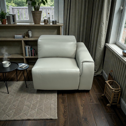 Wade Logan Thea Genuine Leather Power Reclining Chair