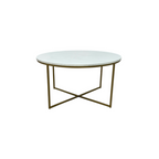 Walker Edison Modern Round Coffee Table