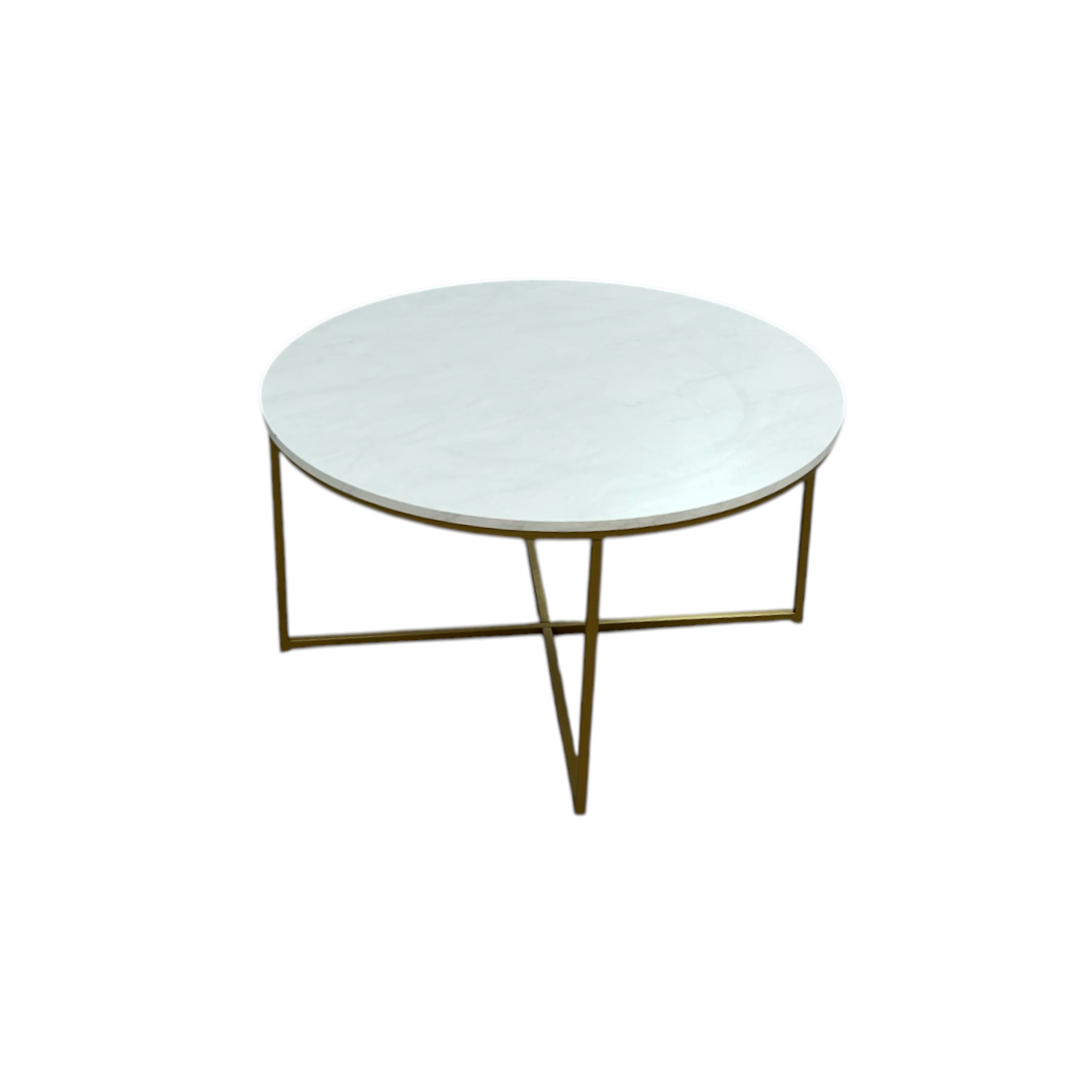 Walker Edison Modern Round Coffee Table