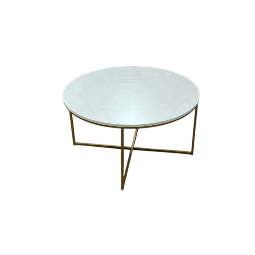 Walker Edison Modern Round Coffee Table