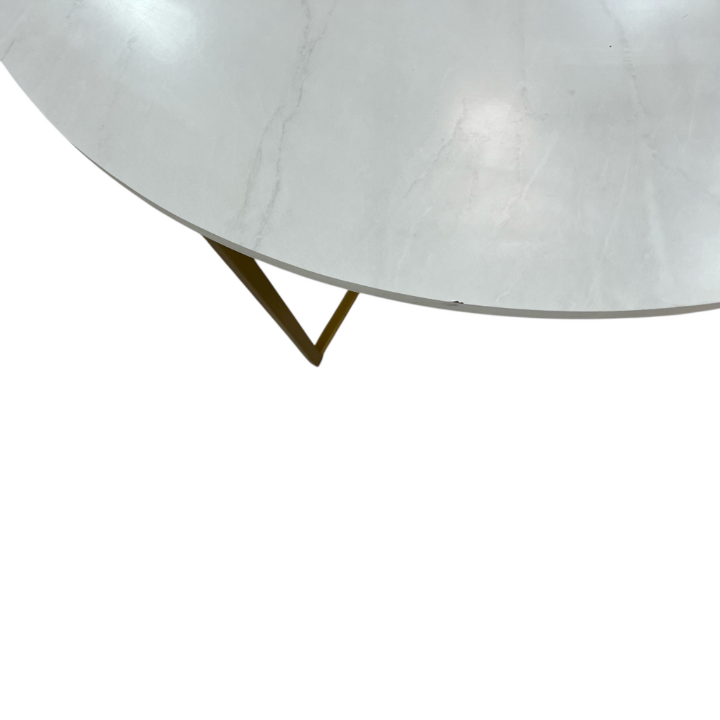 Walker Edison Modern Round Coffee Table