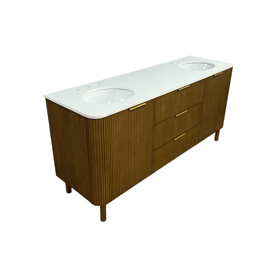 Joss and Main Nova 72" Marble Top Double Sink Vanity