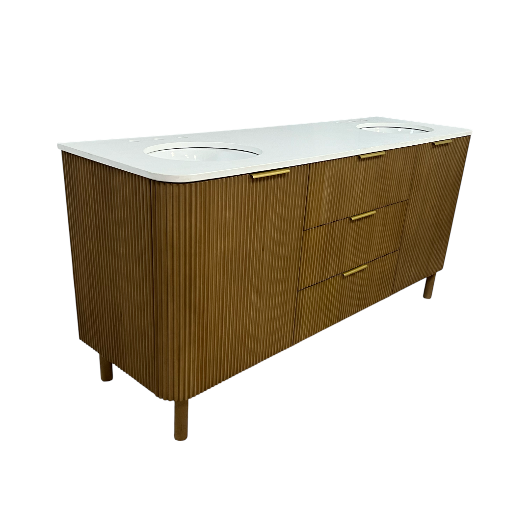 Joss and Main Nova 72" Marble Top Double Sink Vanity