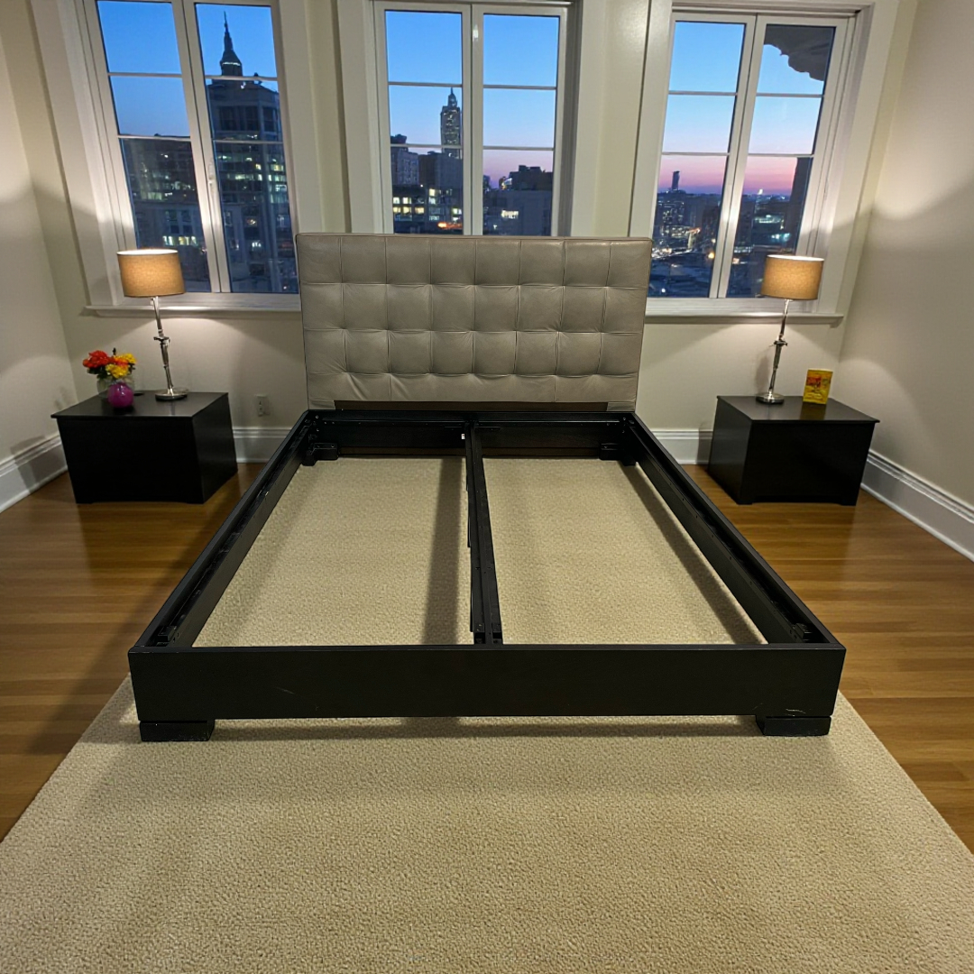 West Elm Emmett Tufted Bed