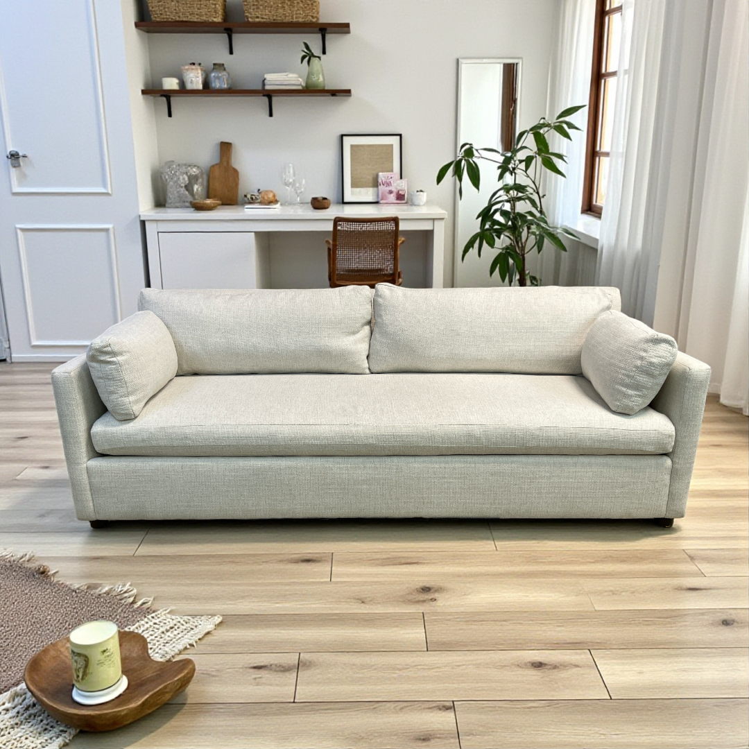 West Elm Marin Cream White Sofa