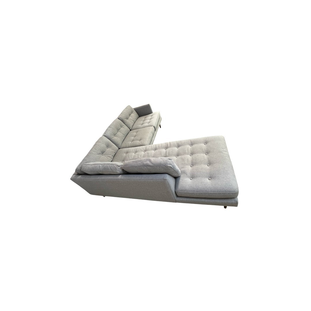 West Elm Peggy Tufted Chaise Sectional Sofa