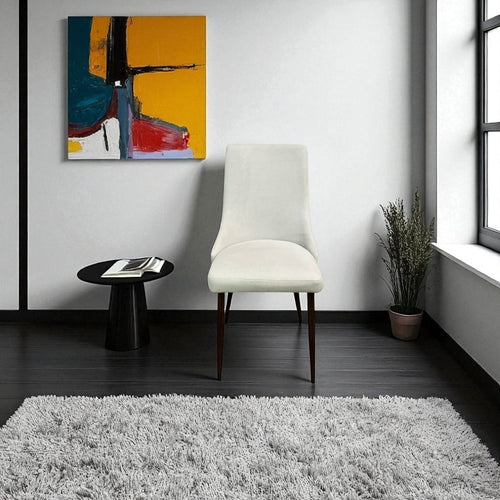 West Elm White Dining Chair, image 1