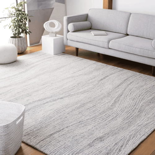 Beachcrest Home Wimmer Abstract Handmade Tufted Wool Ivory Area Rug, image 1