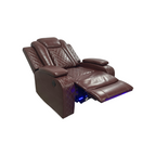Winston Porter Charolett Breathing Leather Power Recliner Sofa with USB Ports Couch and Chair Set