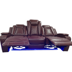 Winston Porter Charolett Breathing Leather Power Recliner Sofa with USB Ports Couch and Chair Set