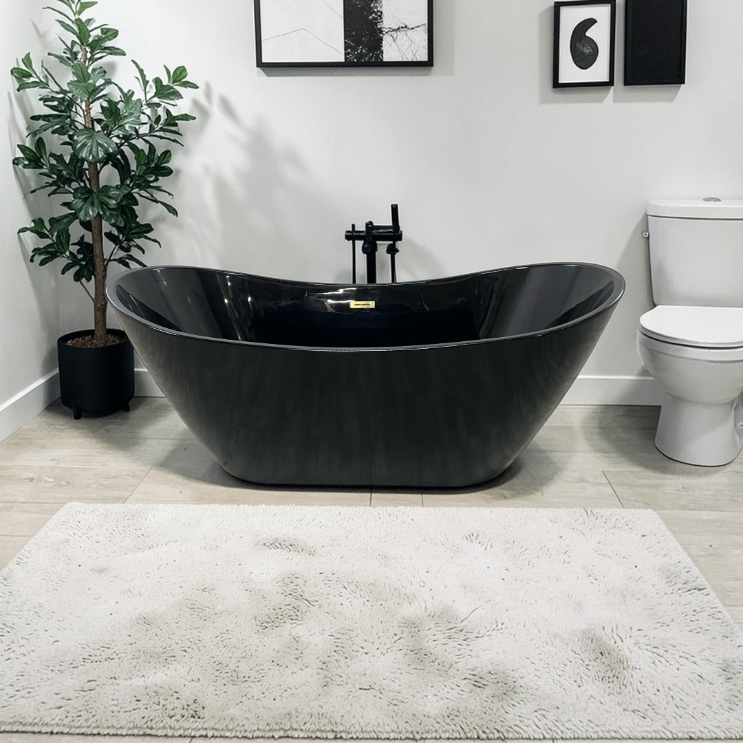 Woodbridge Freestanding Soaking Acrylic Bathtub B0010 -MB-Drain &O