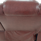 Wrought Studio Breathing Leather Power Reclining Living Room Loveseat With Middle Console