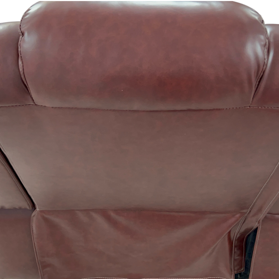 Wrought Studio Breathing Leather Power Reclining Living Room Loveseat With Middle Console