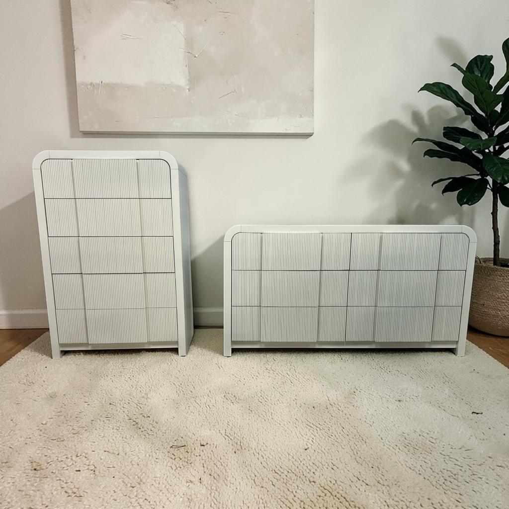 Wrought Studio Ishaque Drawer Dresser and Drawer Chest Set