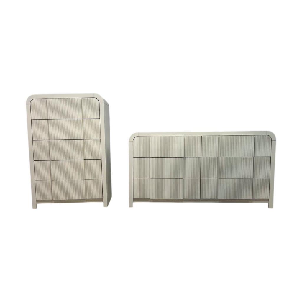 Wrought Studio Ishaque Drawer Dresser and Drawer Chest Set