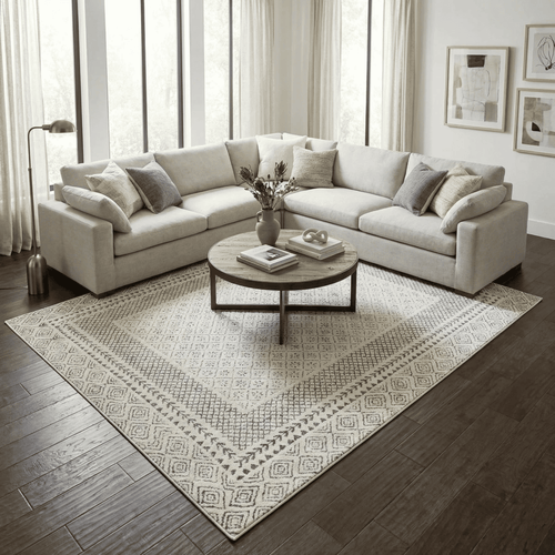 Livabliss Bahar 23011 Medium Grey/Beige/Charcoal (BHR-2321) Area Rug, image 1