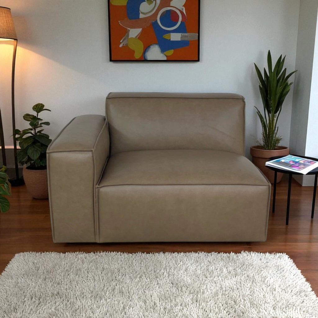 Castlery Warm Taupe Jonathan Left Arm Sofa