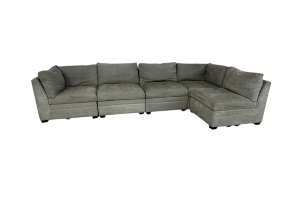 Thomasville Gray Modular Sectional Couch - Image 4