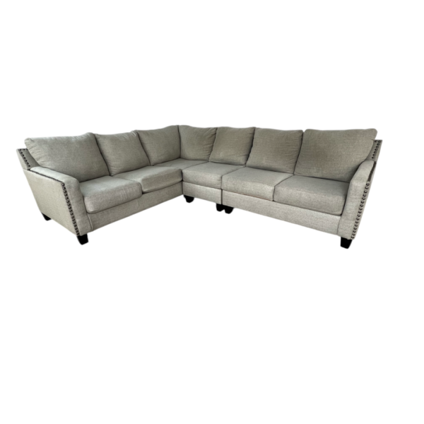 Ashley Large Light Taupe Sectional Couch