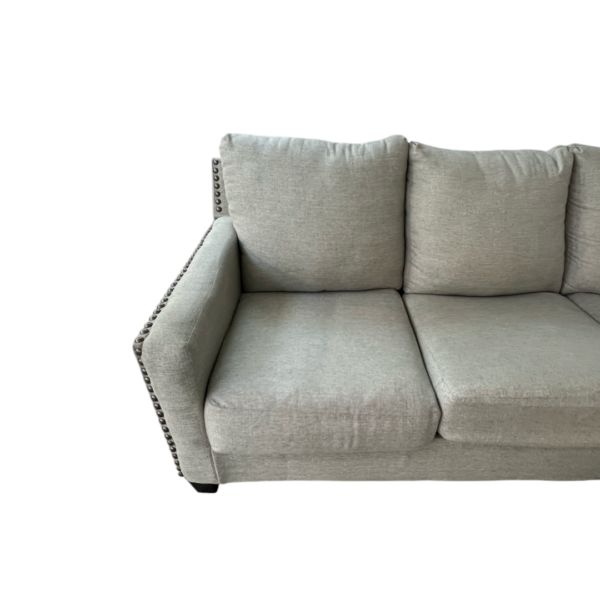 Ashley Large Light Taupe Sectional Couch - Image 9