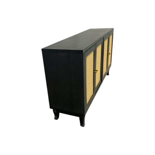 Navy Blue Wooden Side Board - Image 4
