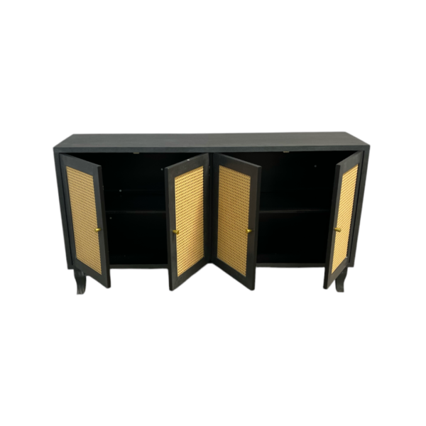 Navy Blue Wooden Side Board - Image 2
