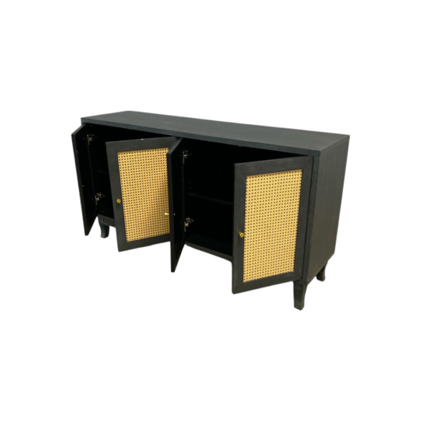 Navy Blue Wooden Side Board - Image 5