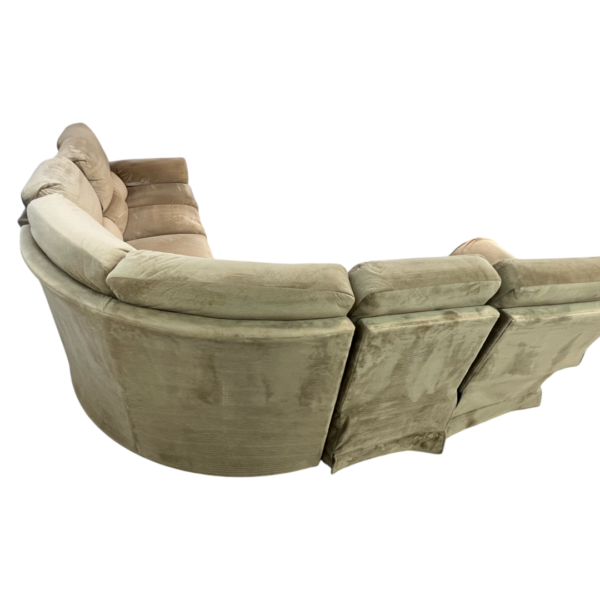 Large Beige Sectional Couch with Recliners - Image 5