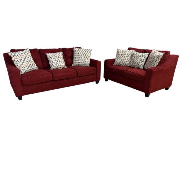 Ashley Red Couch Set