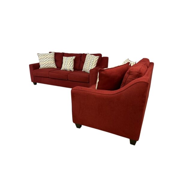 Ashley Red Couch Set - Image 3
