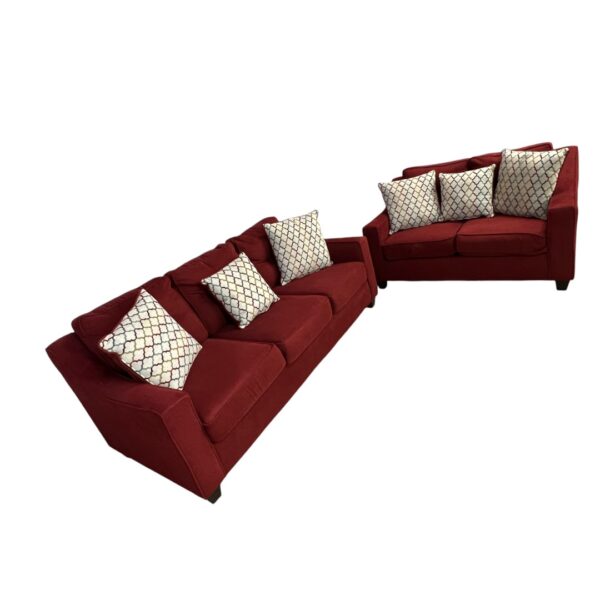 Ashley Red Couch Set - Image 4
