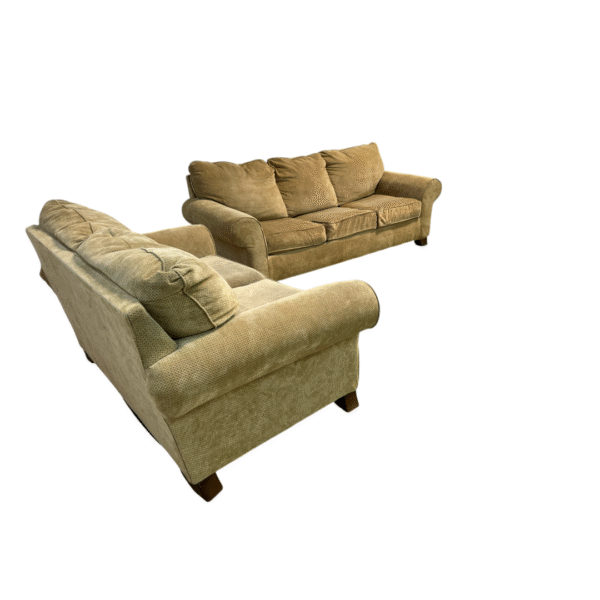 Light Brown Couch Set with Sleeper - Image 3