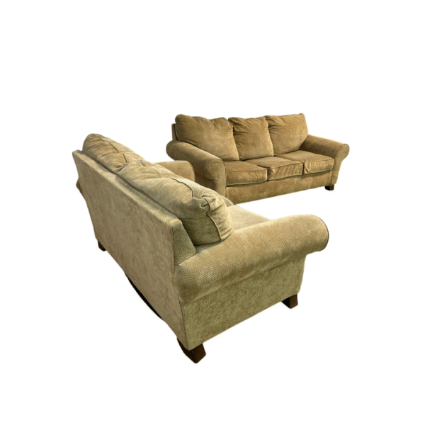 Light Brown Couch Set with Sleeper - Image 4