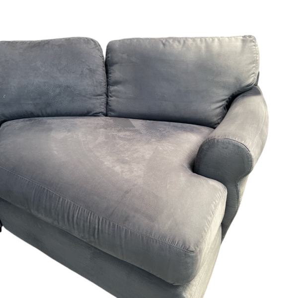 Large Blue Sectional Couch with Cuddler - Image 5