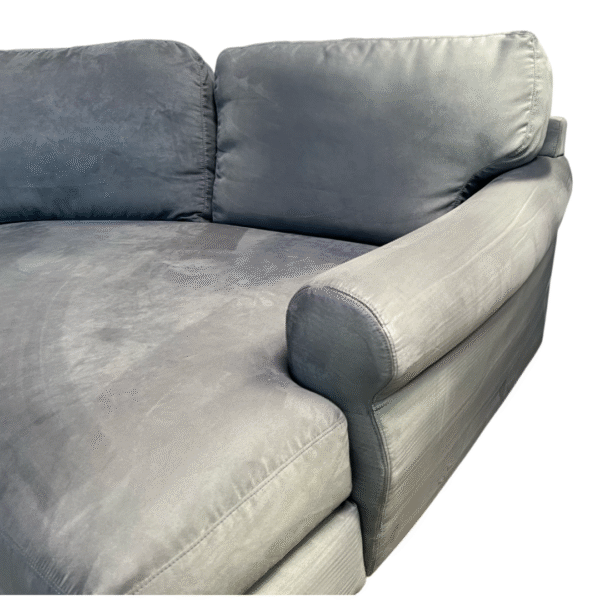 Large Blue Sectional Couch with Cuddler - Image 7
