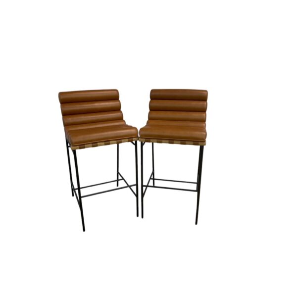 Denver Modern Saddle Leather Vail Bar Stool - Image 4