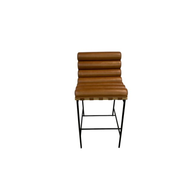 Denver Modern Saddle Leather Vail Bar Stool - Image 2