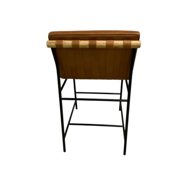 Denver Modern Saddle Leather Vail Counter Stool - Image 5