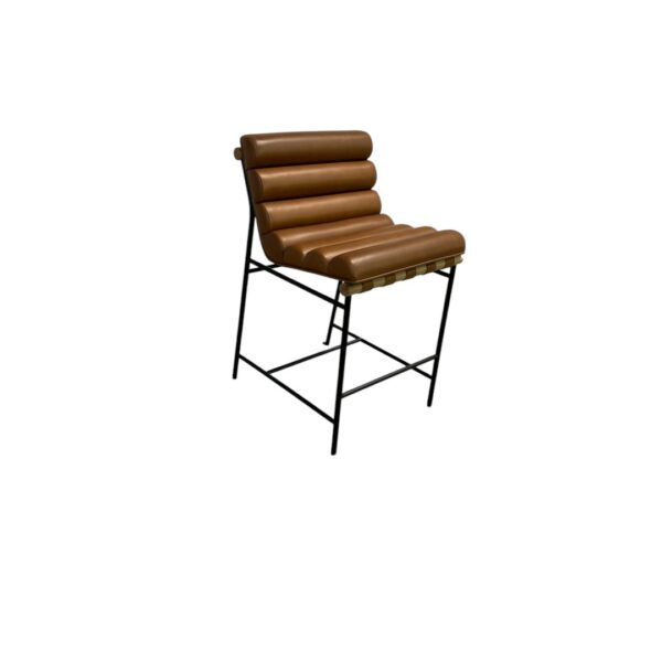 Denver Modern Saddle Leather Vail Counter Stool - Image 3