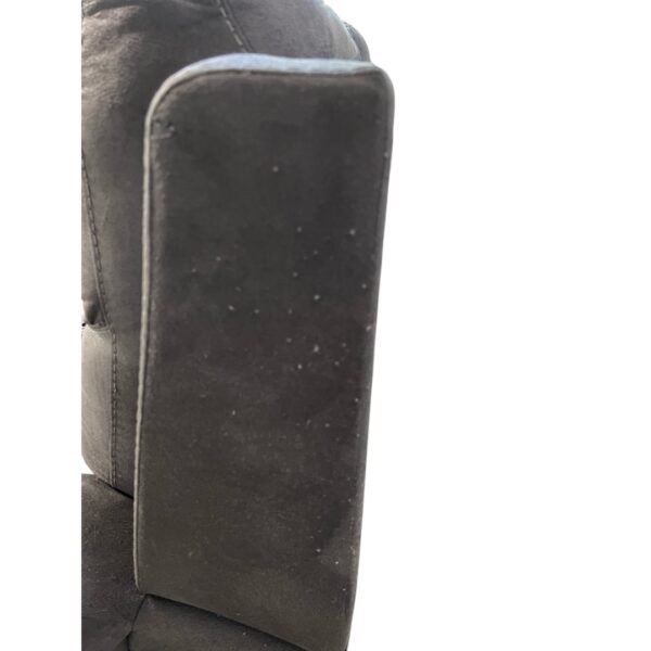 Gray Leather Recliner Couch Set - Image 6