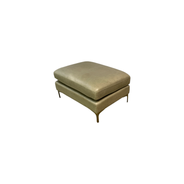 Interior Define Sloan Leather Ottoman - Image 3