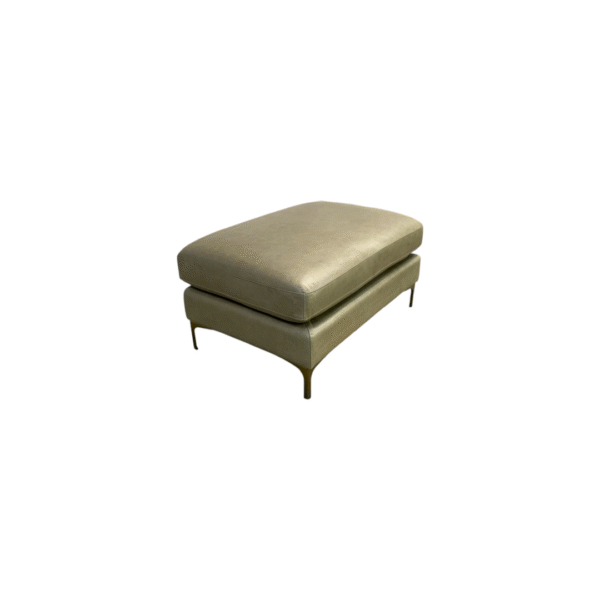 Interior Define Sloan Leather Ottoman - Image 2