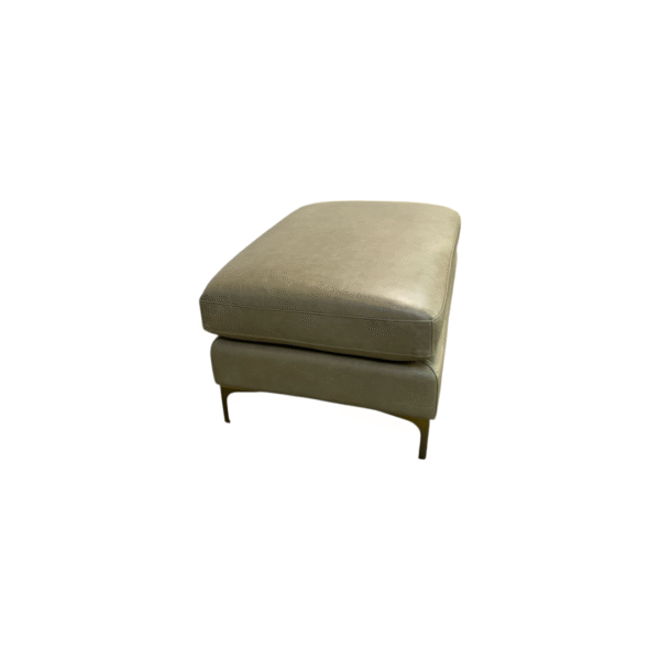 Interior Define Sloan Leather Ottoman - Image 6