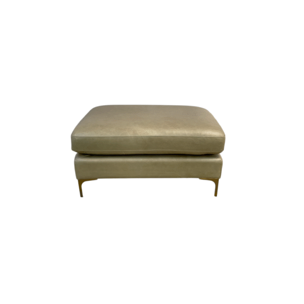 Interior Define Sloan Leather Ottoman - Image 5