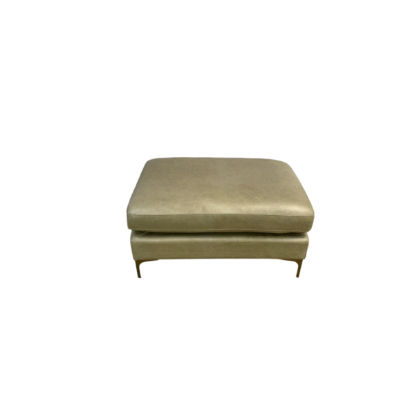 Interior Define Sloan Leather Ottoman - Image 4