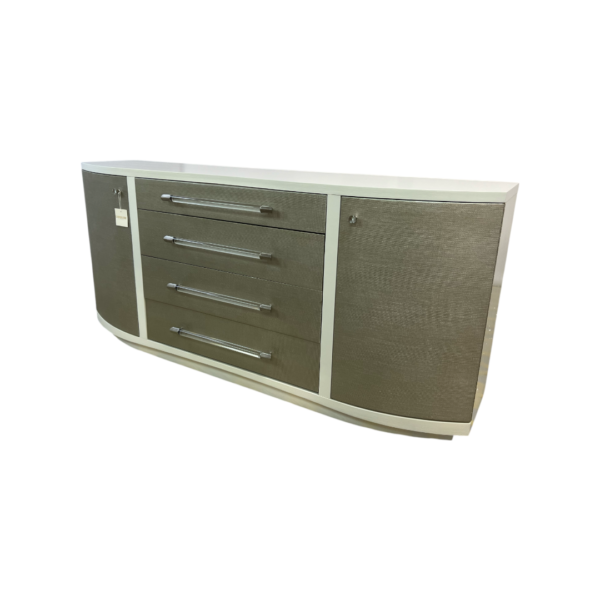 Luxe Decor Classic Clear to Me 4-Drawers White Ash Wood Dresser - Image 9