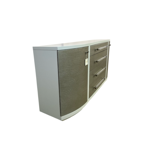 Luxe Decor Classic Clear to Me 4-Drawers White Ash Wood Dresser - Image 3